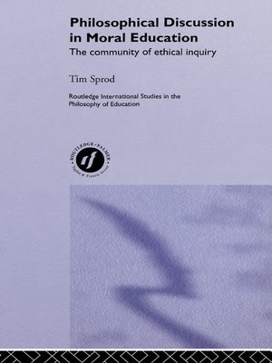cover image of Philosophical Discussion in Moral Education